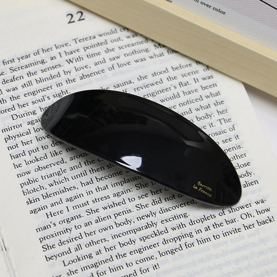 artistic color block leopard acetic acid sheets hair clip