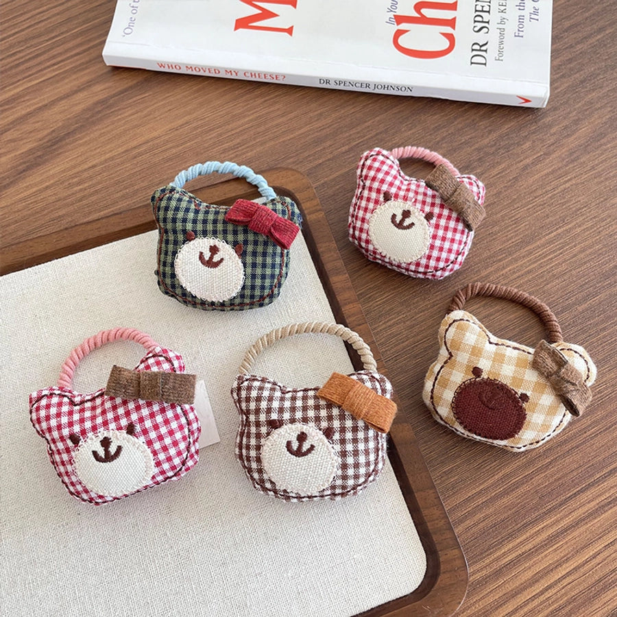 Cute Women's Girl'S Bear Cloth Hair Tie