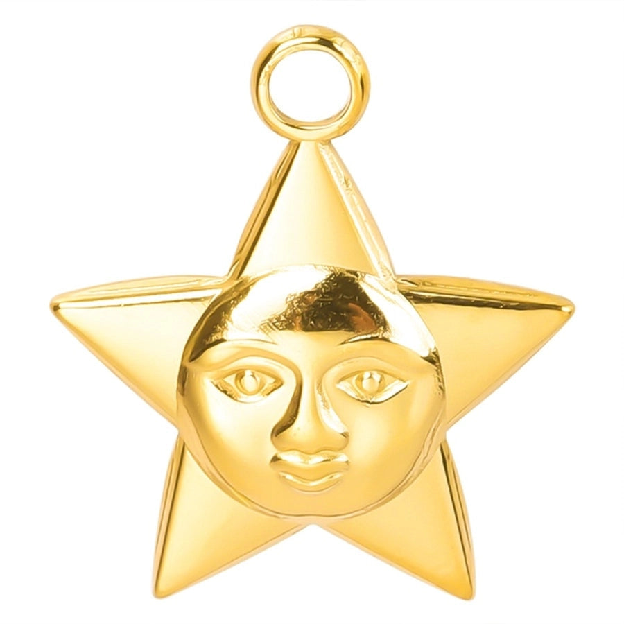 Jewelry Simple Style Pentagram 304 Stainless Steel Plating Pendant Necklace