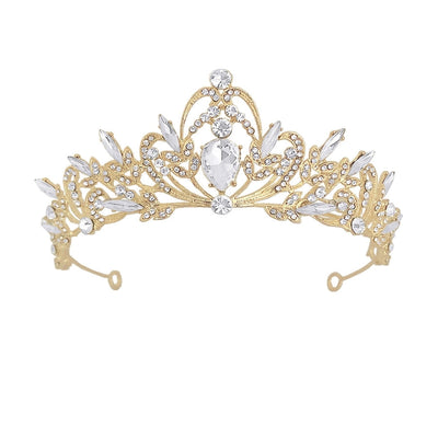 Simple Fashion Bridal Crown  Popular Wedding Headwear Diamond Baroque Bridal Crown Accessories