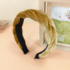 fashion solid color velvet hair band 1 piece
