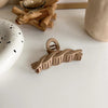 new milk tea coffee color clip elegant temperament hairpin simple hair accessories
