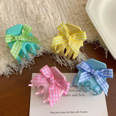 Women's Lady Bow Knot Acetic acid sheets Hair Claws