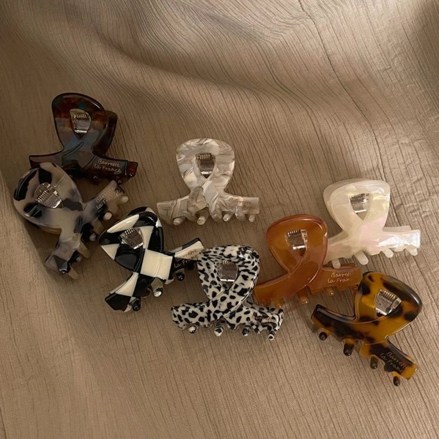 classic style solid color acetic acid sheets polishing hair claws