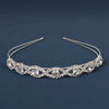 simple style crown flower copper inlay artificial pearls rhinestones hair band 1 piece