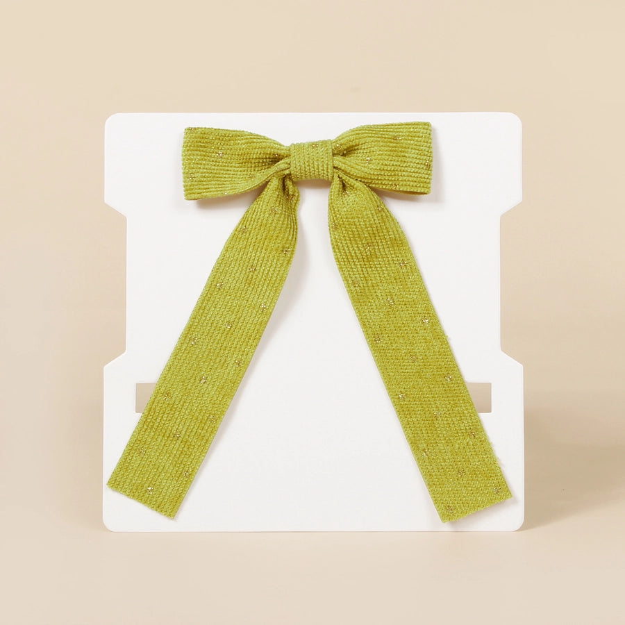 sweet bow knot corduroy hair clip