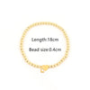 304 Stainless Steel Copper Letter Heart Shape Bracelets