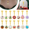 1 Piece Belly Rings Punk Simple Style Artistic Maple Leaf Rose 316 Stainless Steel  Alloy Epoxy Acrylic Rhinestones 18K Gold Plated