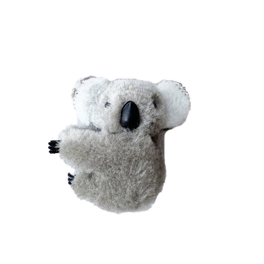 Internet Celebrity  Cartoon Three-Dimensional Plush Koala Hairpin Side Clip Banana Clip Clip Photo Cute Hair Accessories