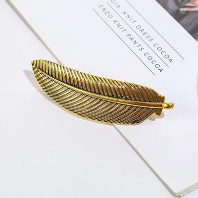 Women's Simple Style Classic Style Feather Zinc alloy Inlay Rhinestones Hair Clip