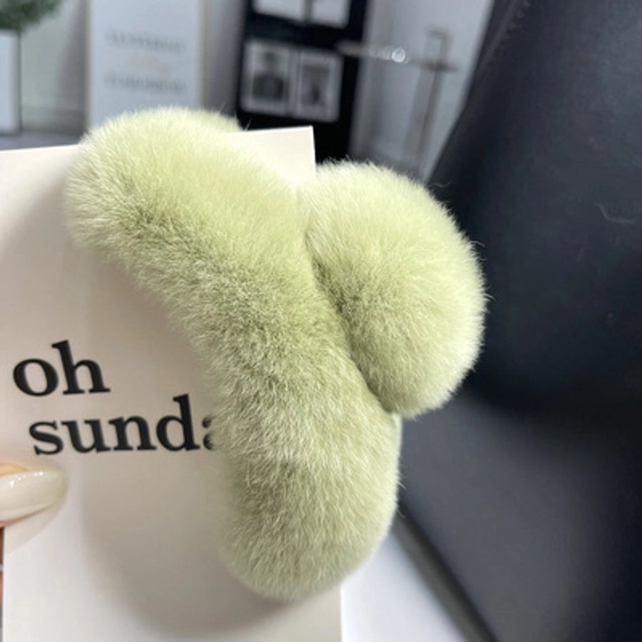 cute solid color rex rabbit fur hair claws