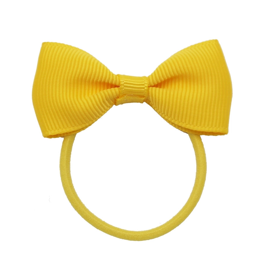 children's jewelry bow hair ring  thread belt hair accessories rubber band solid color girl small rubber band headdress
