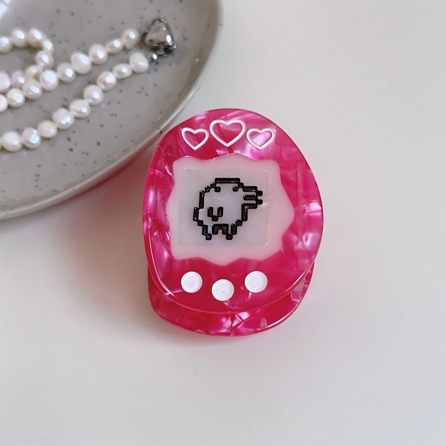 Cute Women's Heart Shape Acetic acid sheets Hair Claws