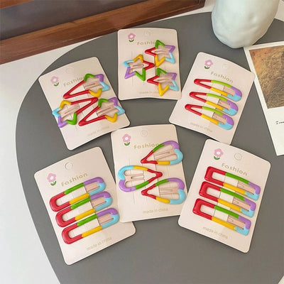 Women's Cute Solid Color Alloy Hair Clip