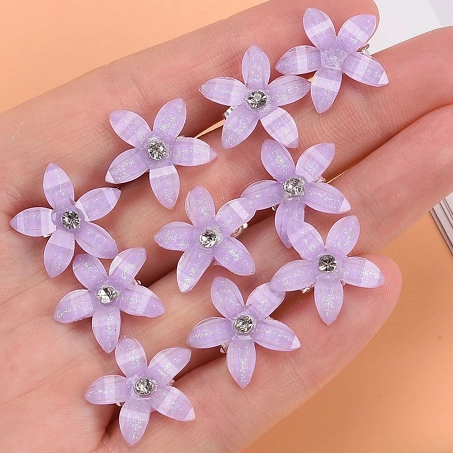 Children's Flower Small Grab Hair Accessories Girl's Braided Hair Buckle Head Flower Little Girl's Mini Grab Small Hairpin Headwear
