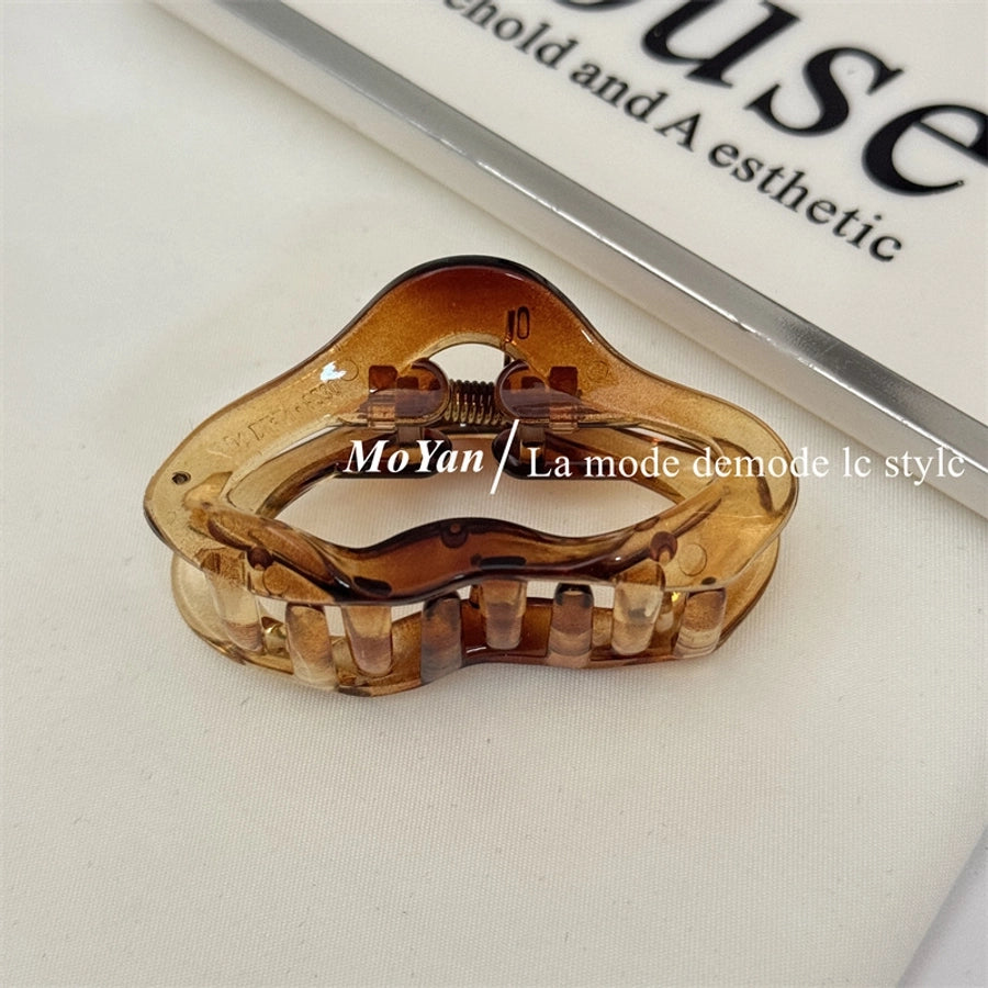 Women's Simple Style Solid Color Plastic Resin Hair Claws