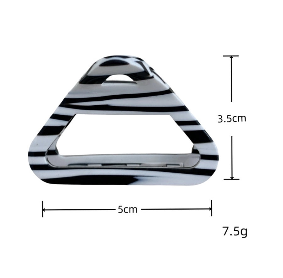 Women's Korean Style Triangle Acetic acid sheets Hair Claws