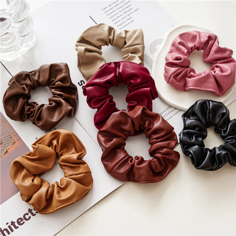 simple style solid color cloth hair tie 1 piece