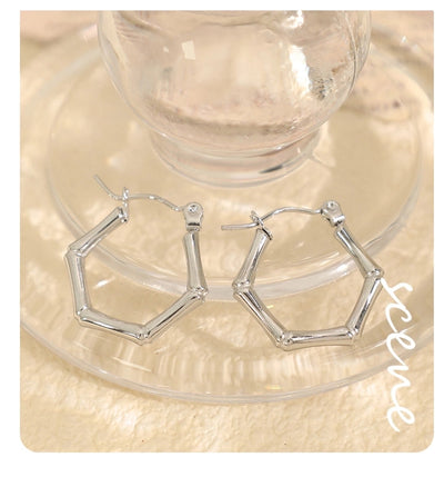 Jewelry IG Style Elegant Simple Style Geometric 304 Stainless Steel 18K Gold Plated Polishing Rings Earrings