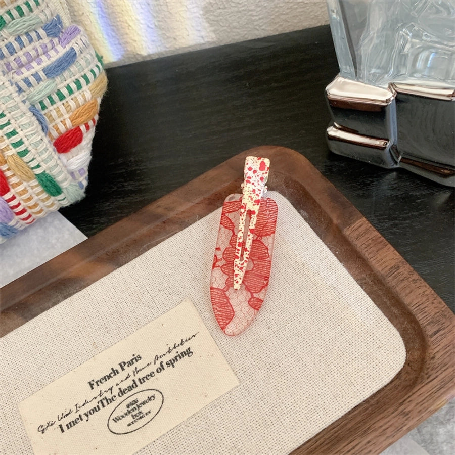 Women's Korean Style Mesh Resin Hair Clip