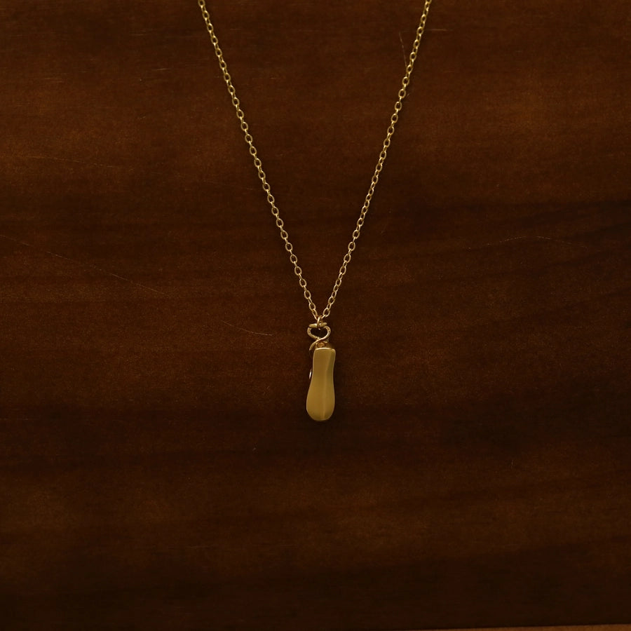 Copper 16K Gold Plated White Gold Plated Color Block Dancing shoes Pendant Necklace