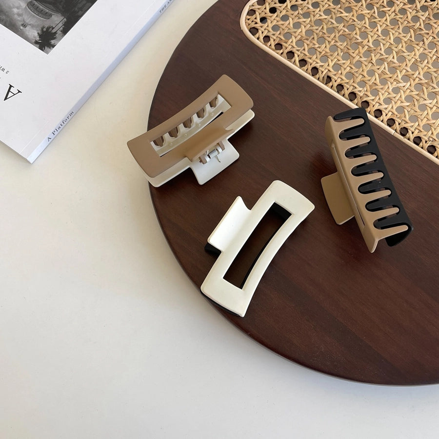 Women's Elegant Retro Commute Color Block Plastic Hair Claws