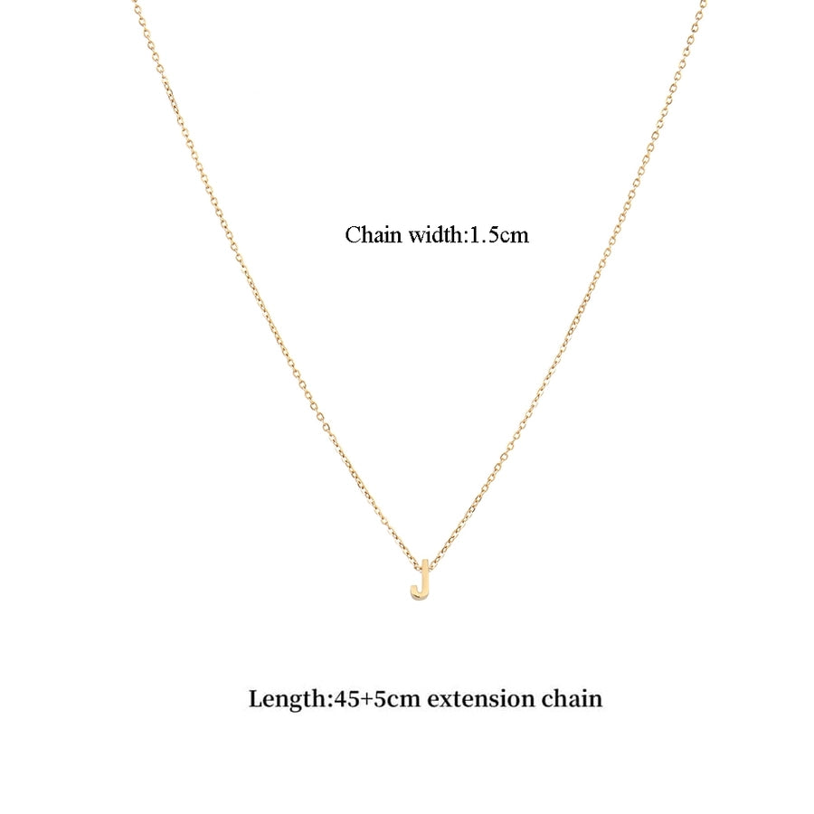 Jewelry Casual Classic Style Letter 201 Stainless Steel 304 Stainless Steel Pendant Necklace