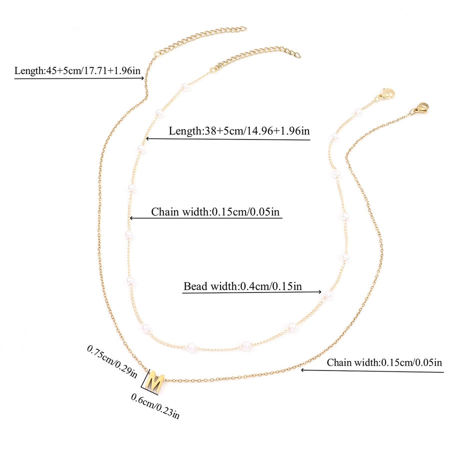 Jewelry Simple Style Classic Style Letter 201 Stainless Steel 304 Stainless Steel Pendant Necklace