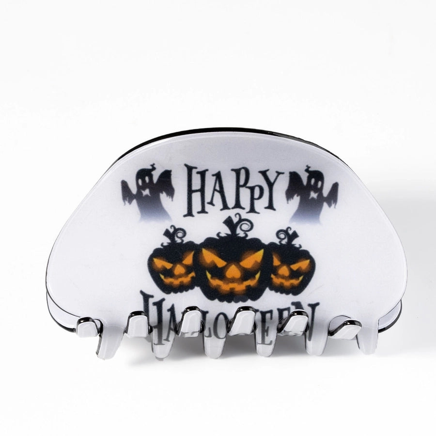 Halloween Simple Style Women's Pumpkin Lattice Spider PVC Hair Claws