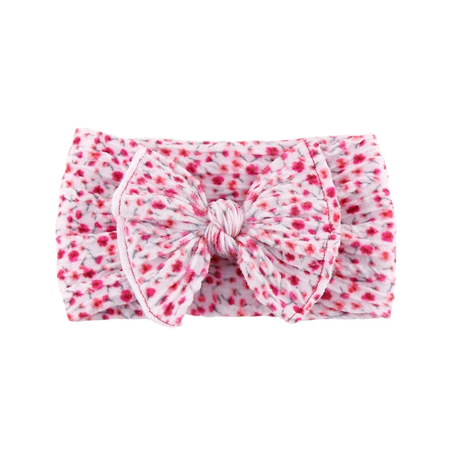 cute printing bow knot cloth hair band