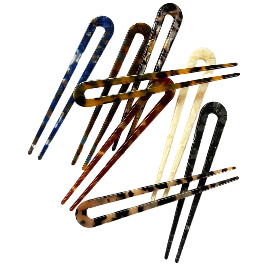 Women's Retro U Shape Acetic acid sheets Hairpin