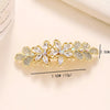 Women's Simple Style Classic Style Flower Alloy Inlay Zircon Hair Clip