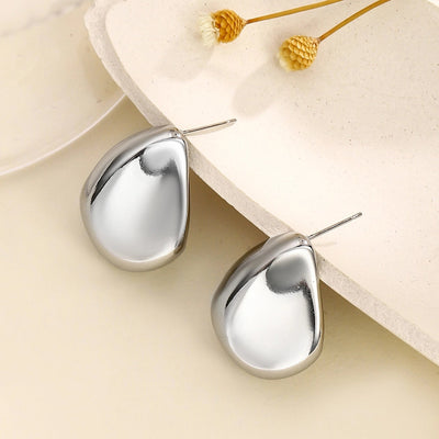 1 Pair Casual Romantic Solid Color Geometric 304 Stainless Steel Ear Studs