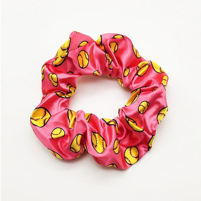 fashion baseball basketball satin hair tie 1 piece