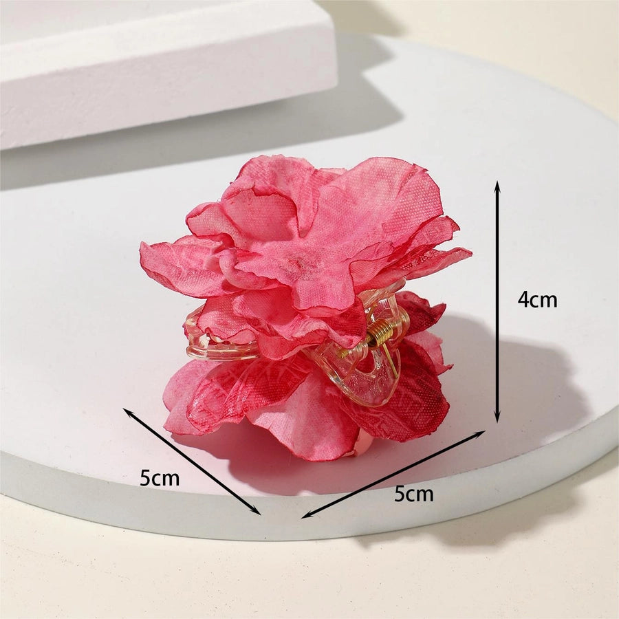 Women's Lady Sweet Flower Plastic Hair Claws