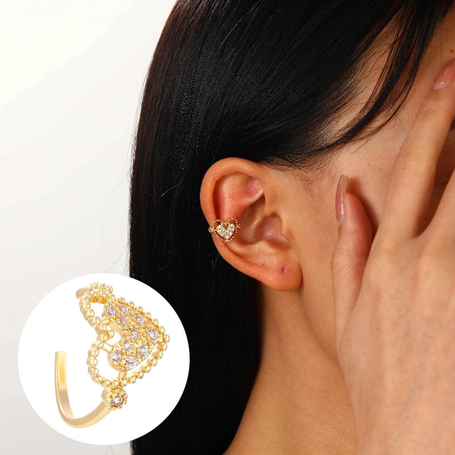 1 Piece Nordic Style Simple Style Geometric Water Droplets Copper Ear Cuffs