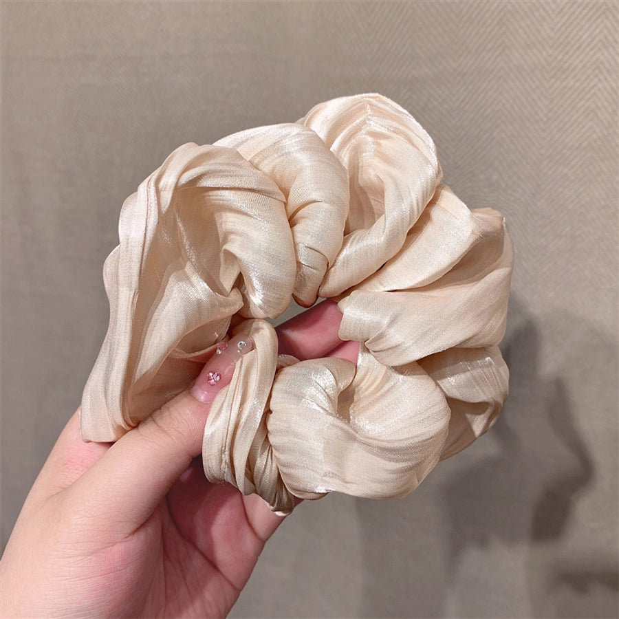 simple style solid color cloth hair tie