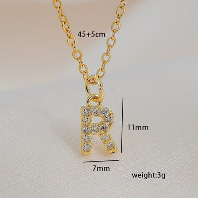 Jewelry Basic Retro Classic Style Letter 304 Stainless Steel Copper Pendant Necklace