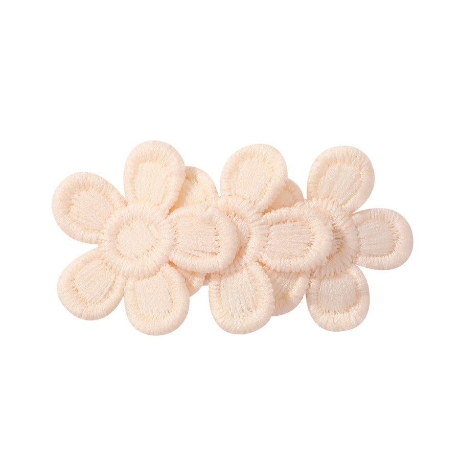 SUNFLOWER Embroidered Flower Children's Hair Accessories BB Clip Autumn and Winter Bang Clip Fabric Handmade Hair Clips 4204