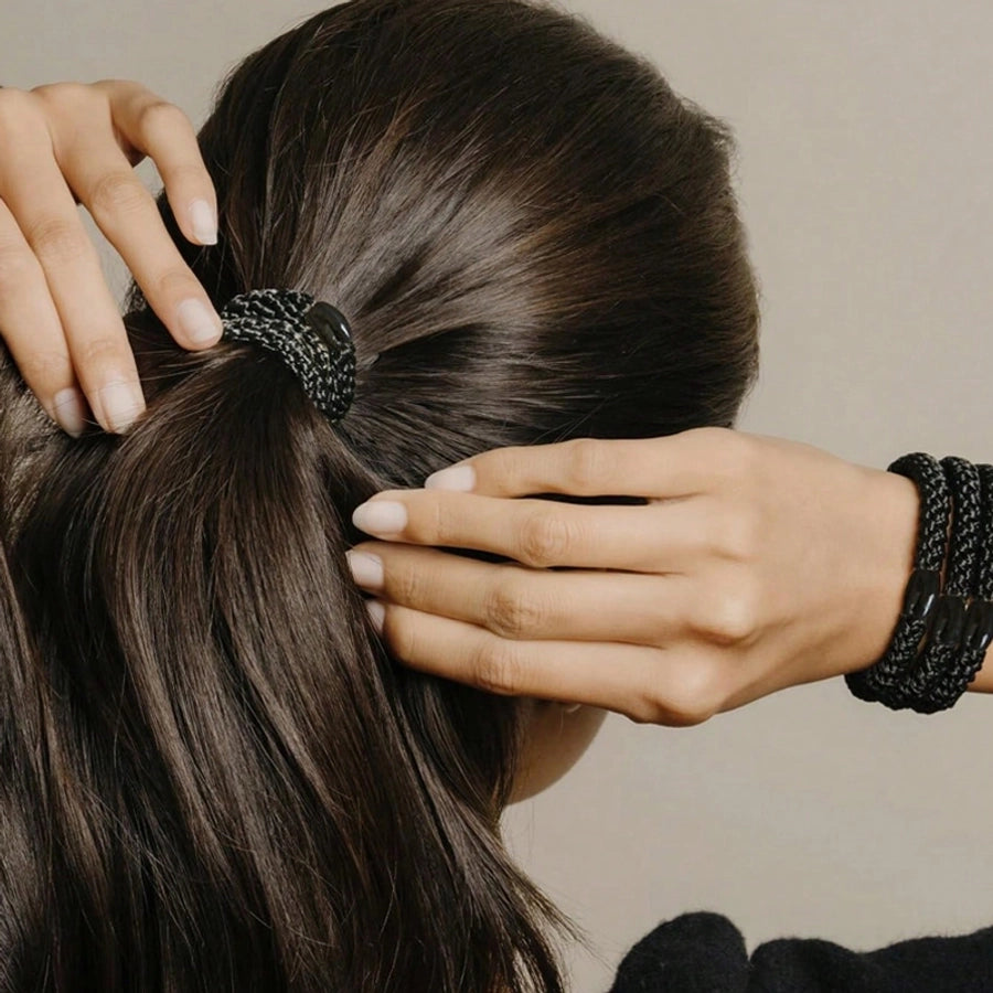 Women's Simple Style Solid Color Elastic Band Hair Tie