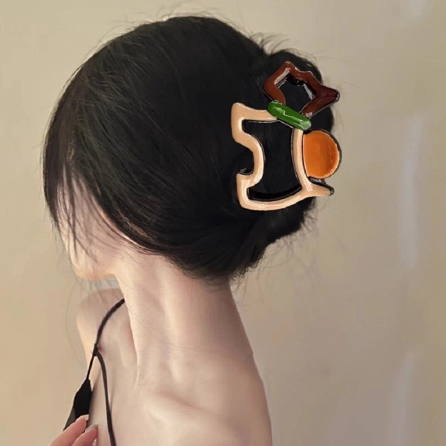 Cartoon Style Cute Sweet Women's Dog Resin Hollow Out Hair Claws