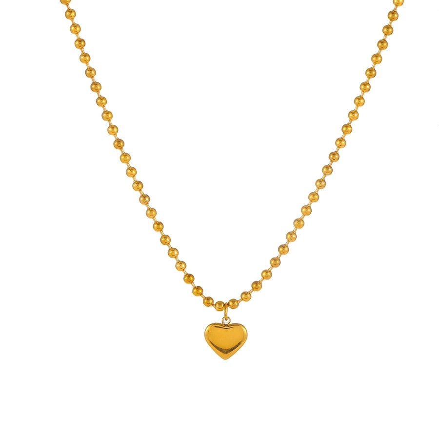 Stainless Steel Shell Peach Heart Bracelet Ornament Trendy Heart Titanium Steel No Fading Necklace Three Heart Bracelet Jewelry