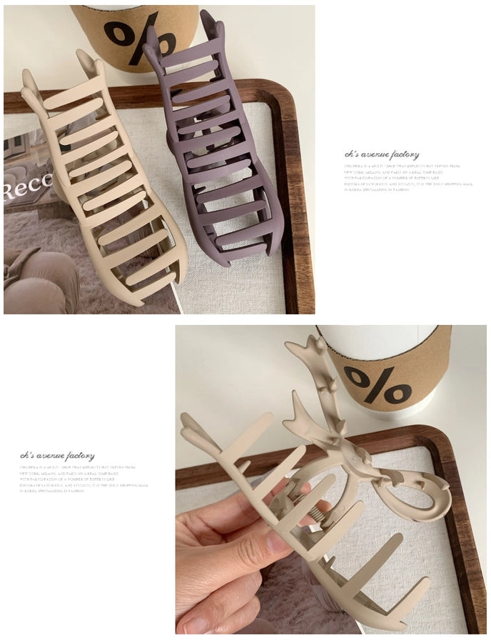 simple style bow knot plastic hair claws