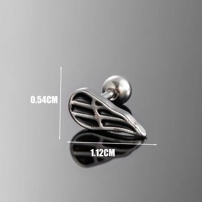 1 Piece IG Style Classic Style Cool Style Geometric Round 316 Stainless Steel  Ear Studs