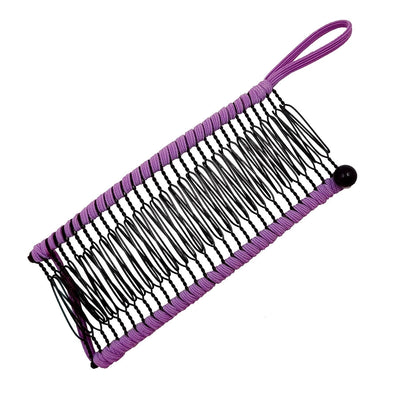 elegant solid color metal insert comb