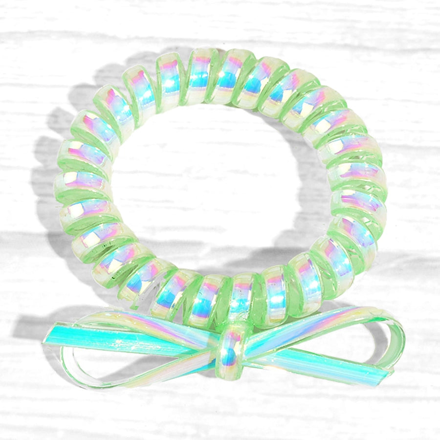 fashion bow knot telephone line hair tie 1 piece