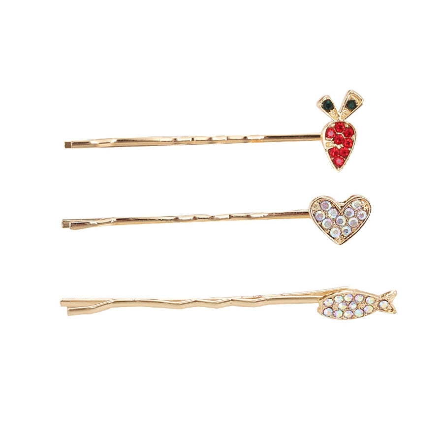 Women's Cute Basic Classic Style Heart Shape Fish Alloy Hair Clip