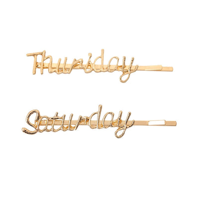Women's IG Style Korean Style Letter Alloy Plating Hair Clip