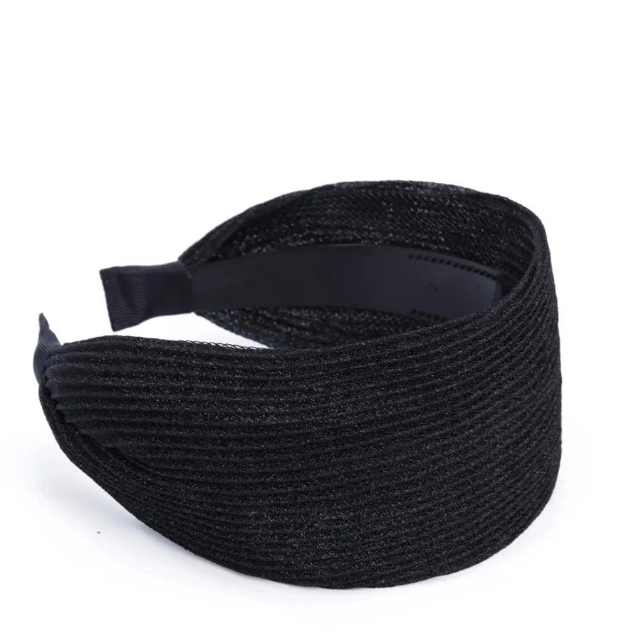 women's simple style stripe cloth resin lace hair band