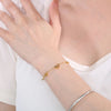 Vintage Style Streetwear Flower 304 Stainless Steel 18K Gold Plated Bracelets In Bulk